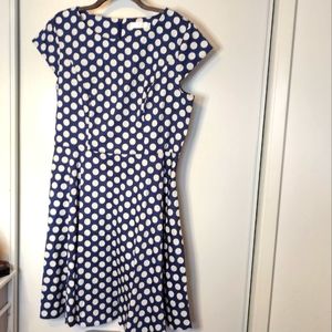 DRESSYSTAR Retro Blue and White Polkadot Dress size 3X